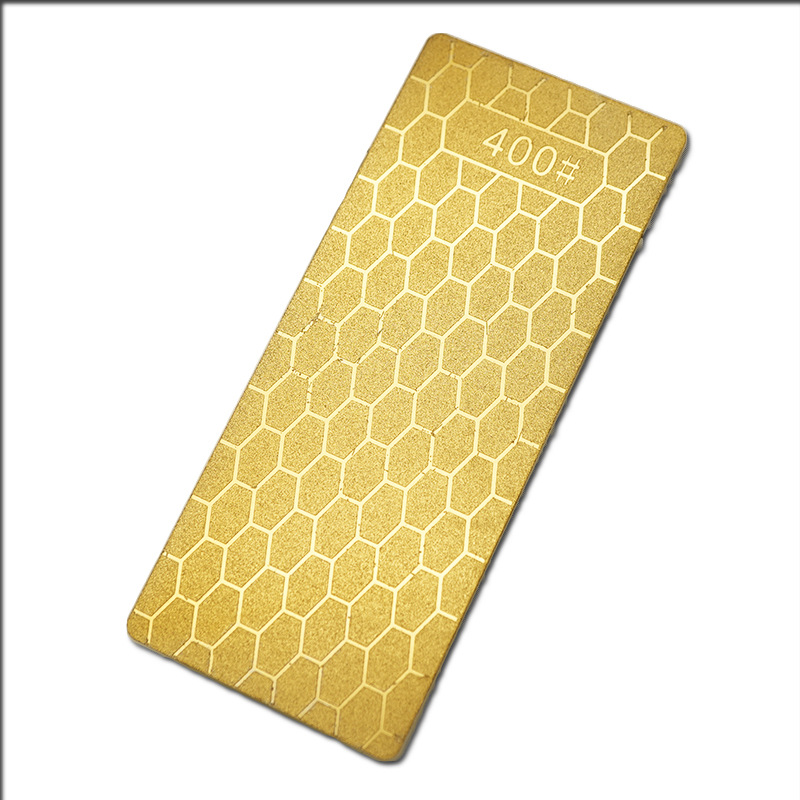 镀钛金刚石长方形蜂窝型厨房家用磨片磨刀器砂轮片玉石打磨抛光