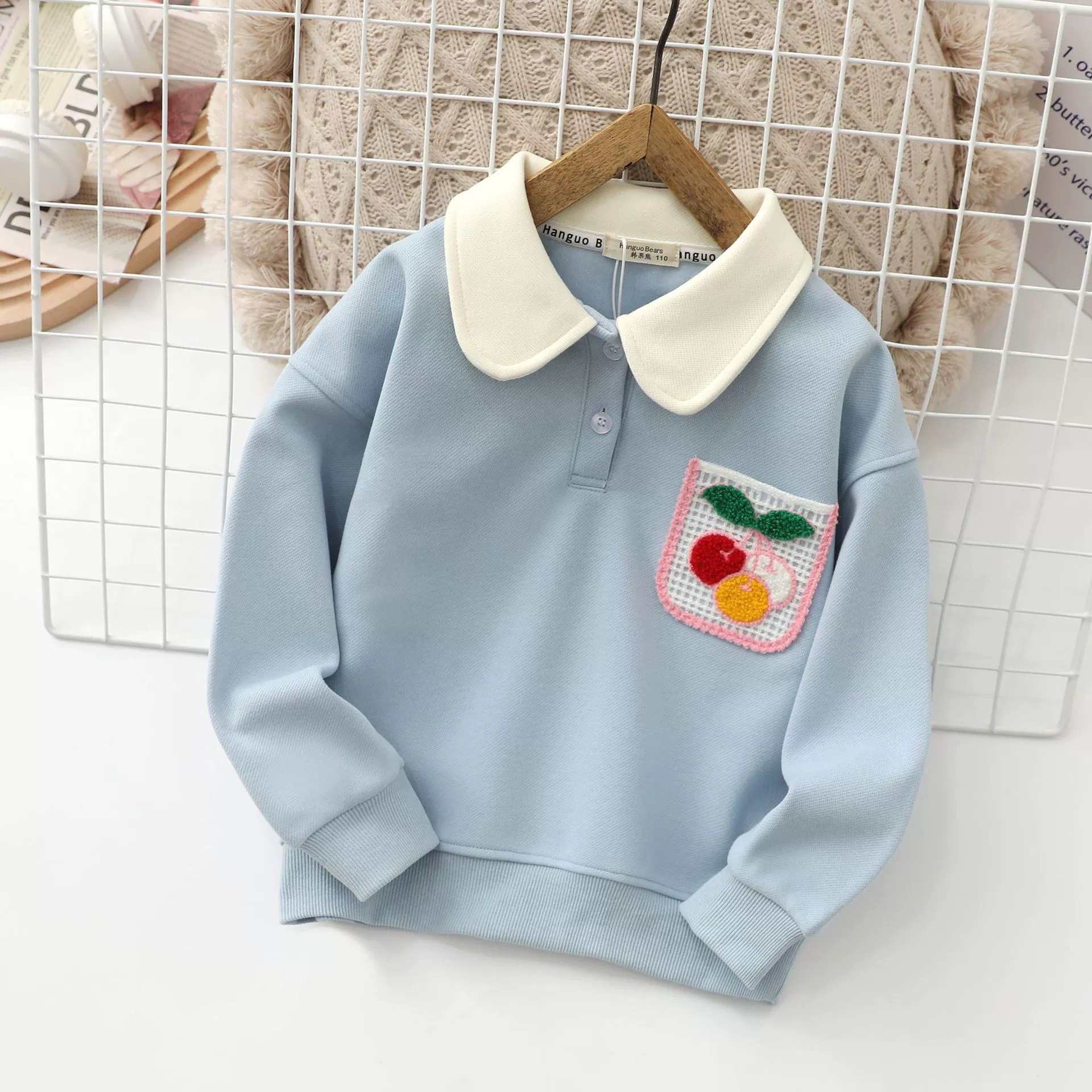 Хангоу Медленный сезоны толстовка для детей, cotton милый звёздное небо, новая коллекция