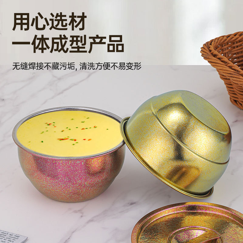 新款纯钛蒸蛋碗单层加厚家用蒸菜盛菜碗纯钛保鲜盒户外保鲜盒批发|undefined