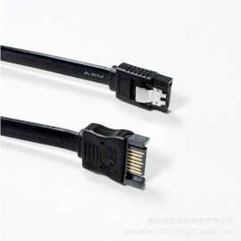 全铜 SATA3.0 公对母 带卡扣 7P延长线 SATA延长线 7PIN公对母