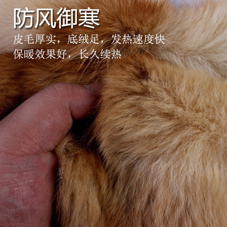秋冬季中老年羊皮马甲男皮毛一体加厚保暖羊毛背心爸爸棉坎肩|undefined