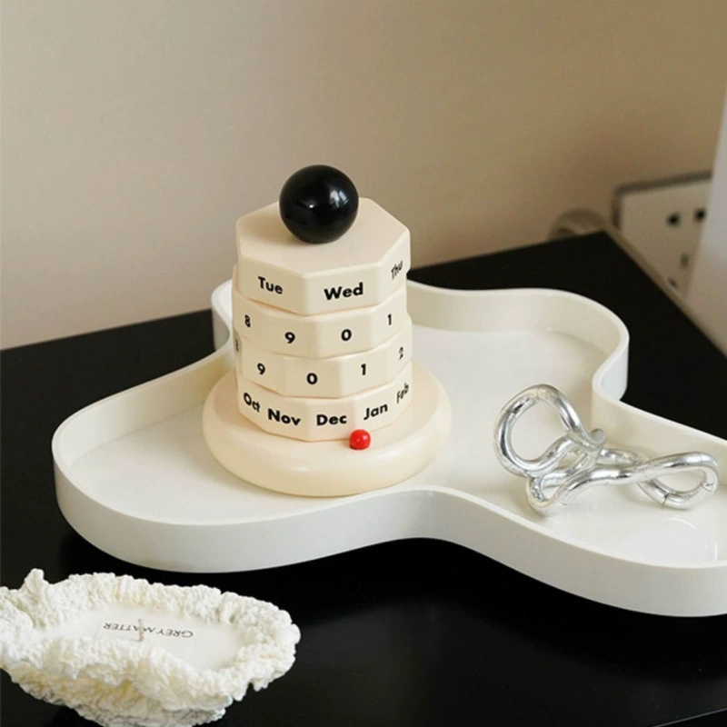 Деревянный креативный настольный календарь в скандинавском стиле, украшение, вечный календарь, интернет-календарь знаменитостей, орнамент, офисный рабочий стол, день рождения