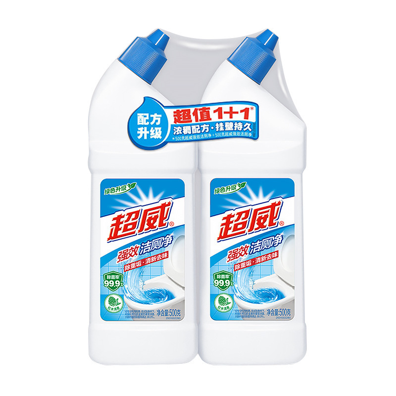 超強力強力トイレ洗浄液 500g*2本セット 水垢除去・除菌・消臭トイレ洗浄剤|undefined