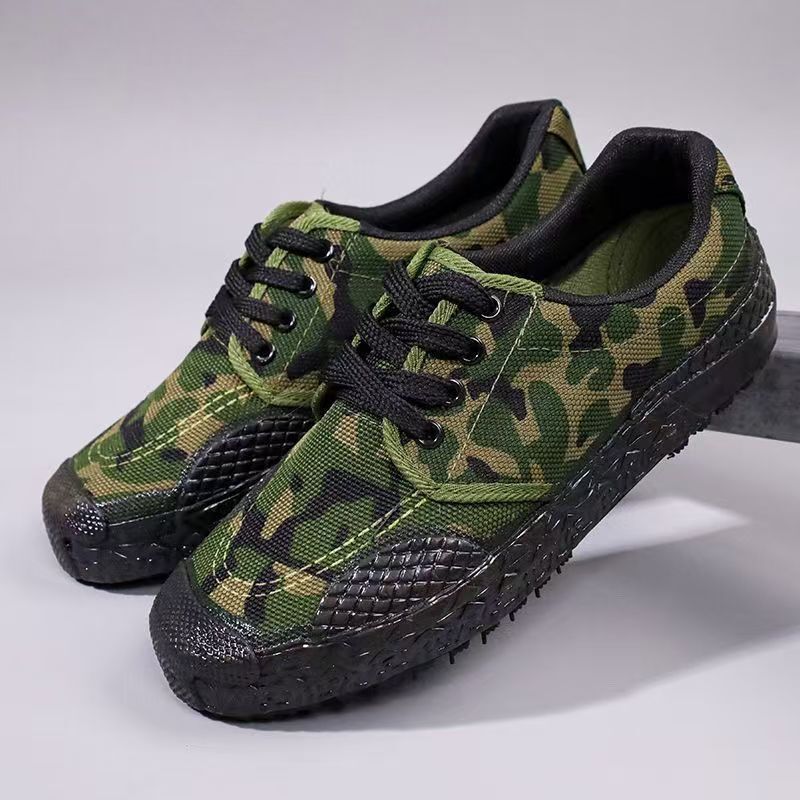 Men's Liberation Shoes Construction Site Shoes Labor Protection Shoes Construction Site Workers Spring Work Shoes Training Shoes Military Training Low-Top Non-Slip Wear-Resistant
