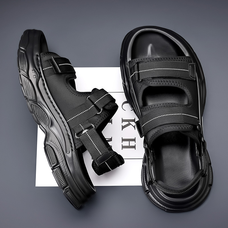 Sandals Men's Summer 2025 Trendy Sandals New Wear-Resistant Men's Soft-Soled Student Beach Shoes Men's Non-Slip Driving