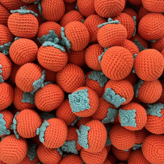 娃娃線鈎織新款柿子掛件花生掛飾玩偶可愛包掛車掛產地貨源代發