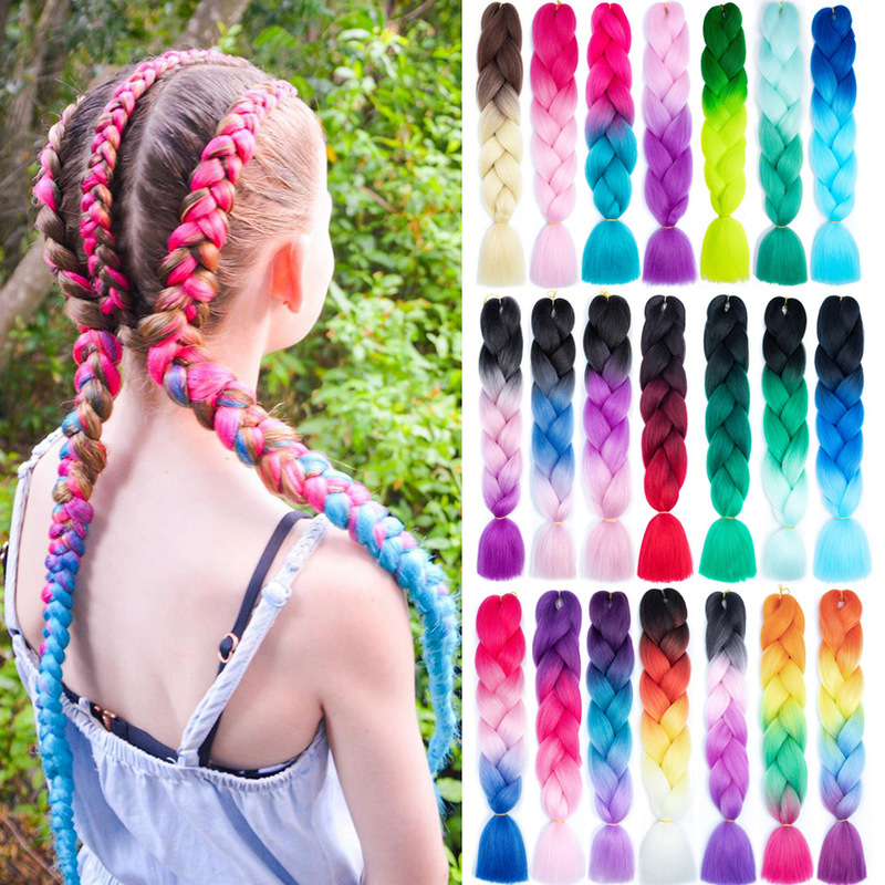 High Temperature Silk Big Braid African Wig Jumbo Braid Hair Gradient Color Chemical Fiber Big Braid Dreadlocks Hair Rope High Temperature Silk Big Braid African Wig Jumbo Braid Hair Gradient Color Chemical Fiber Big Braid Dreadlocks Hair Rope