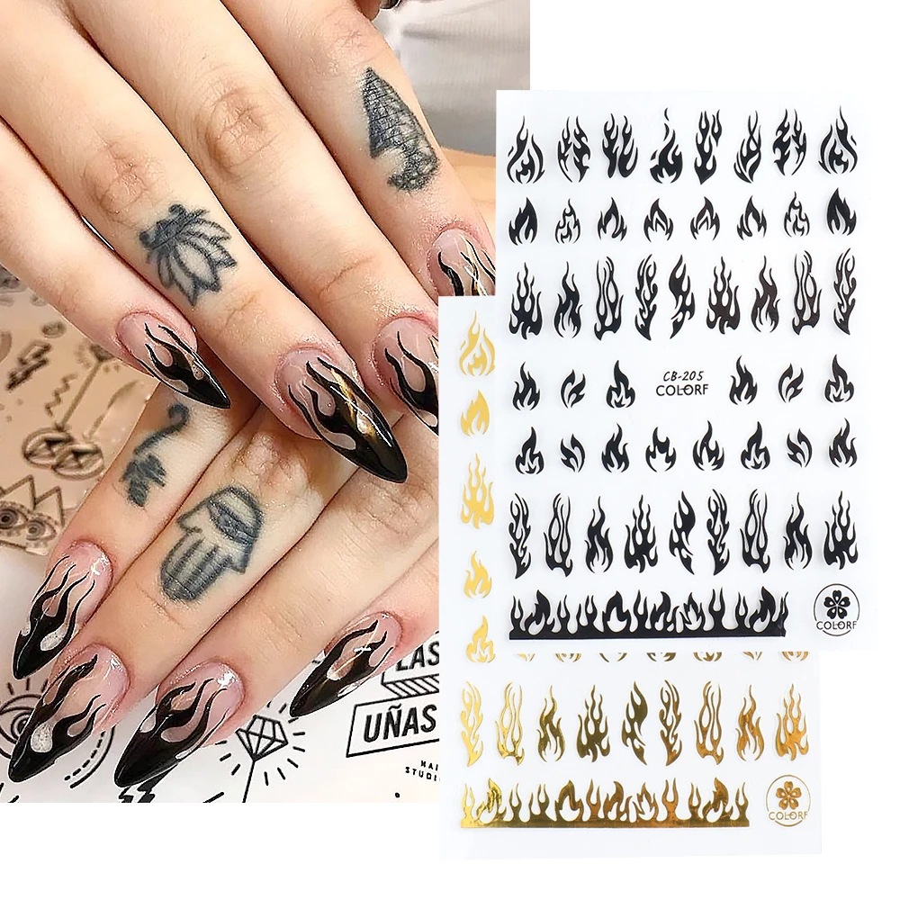 Cross-border hot nail stickers ins net r...