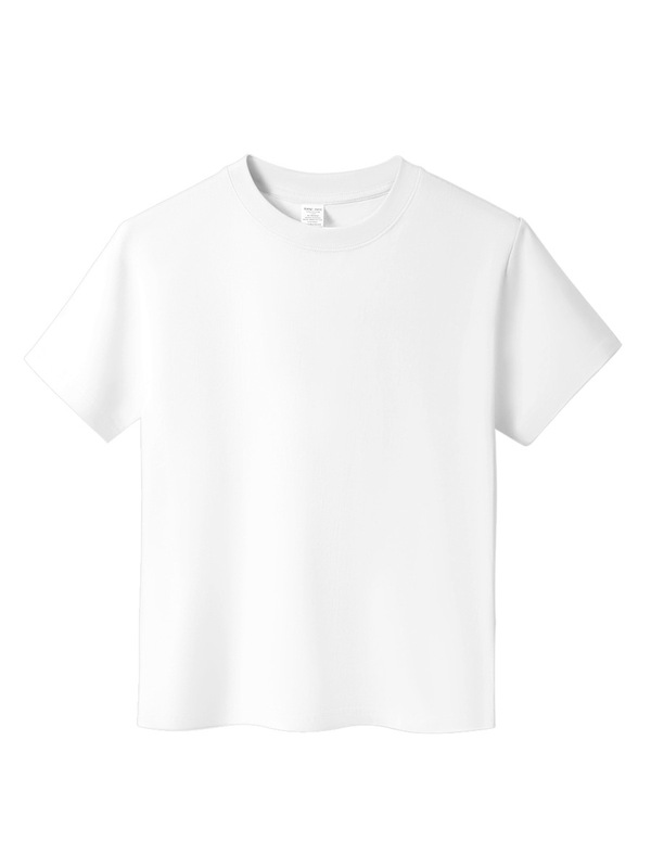 日系重ポンド純綿半袖tシャツレディースゆるいカジュアル丸首半袖男女同一タイプtシャツ上着ins|undefined