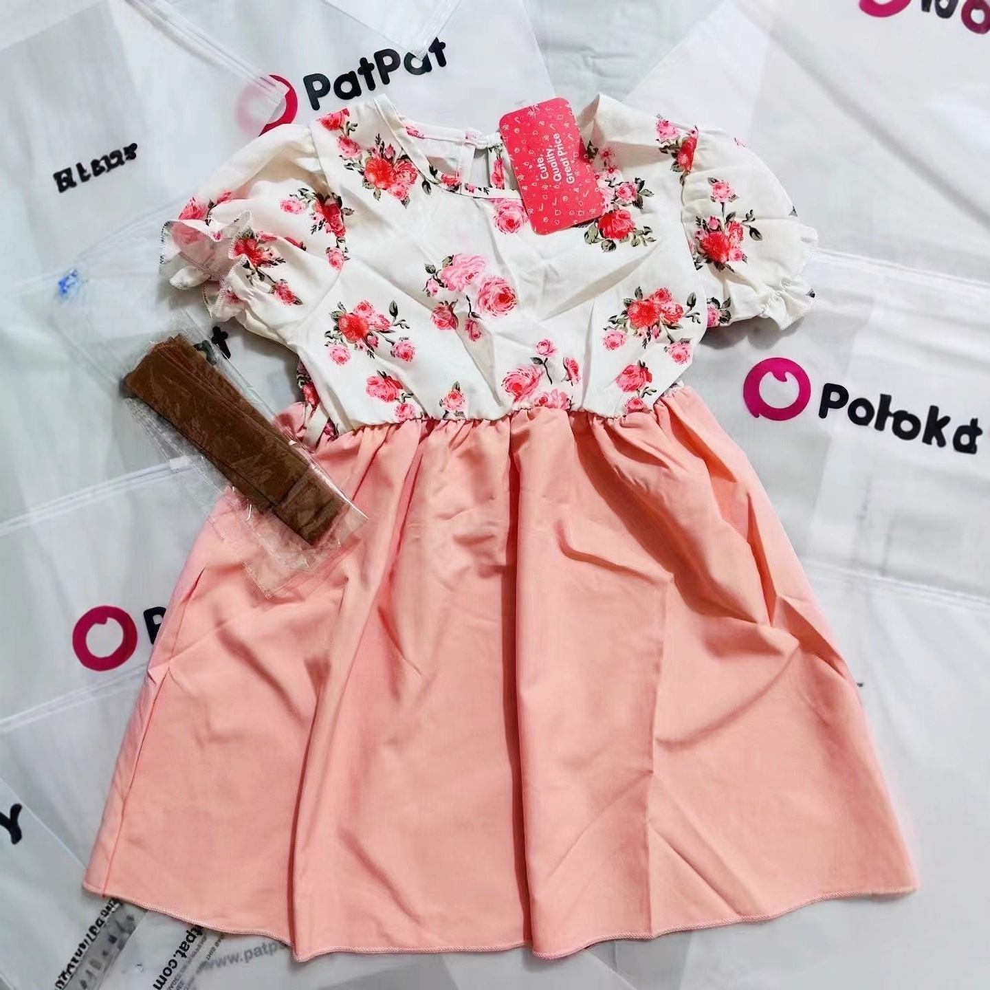 Conjunto de Vestido Casual para Niña de Algodón para Verano y Otoño image 4