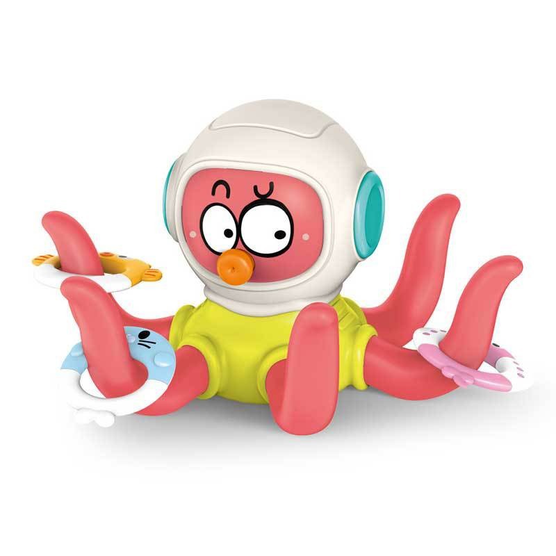 Deportes anfibios interactivos entre padres e hijos en interiores y exteriores transfronterizos lanzando anillo de octopus juguetes de agua de baño infantil