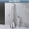 Lemon yellow stainless steel inclined cylindrical pipe