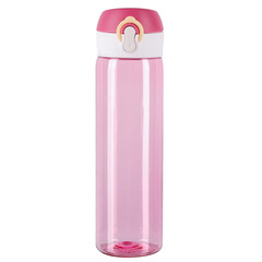 彈扣跳蓋透明塑料水杯便攜健身運動水瓶廣告禮品杯子印字LOGO