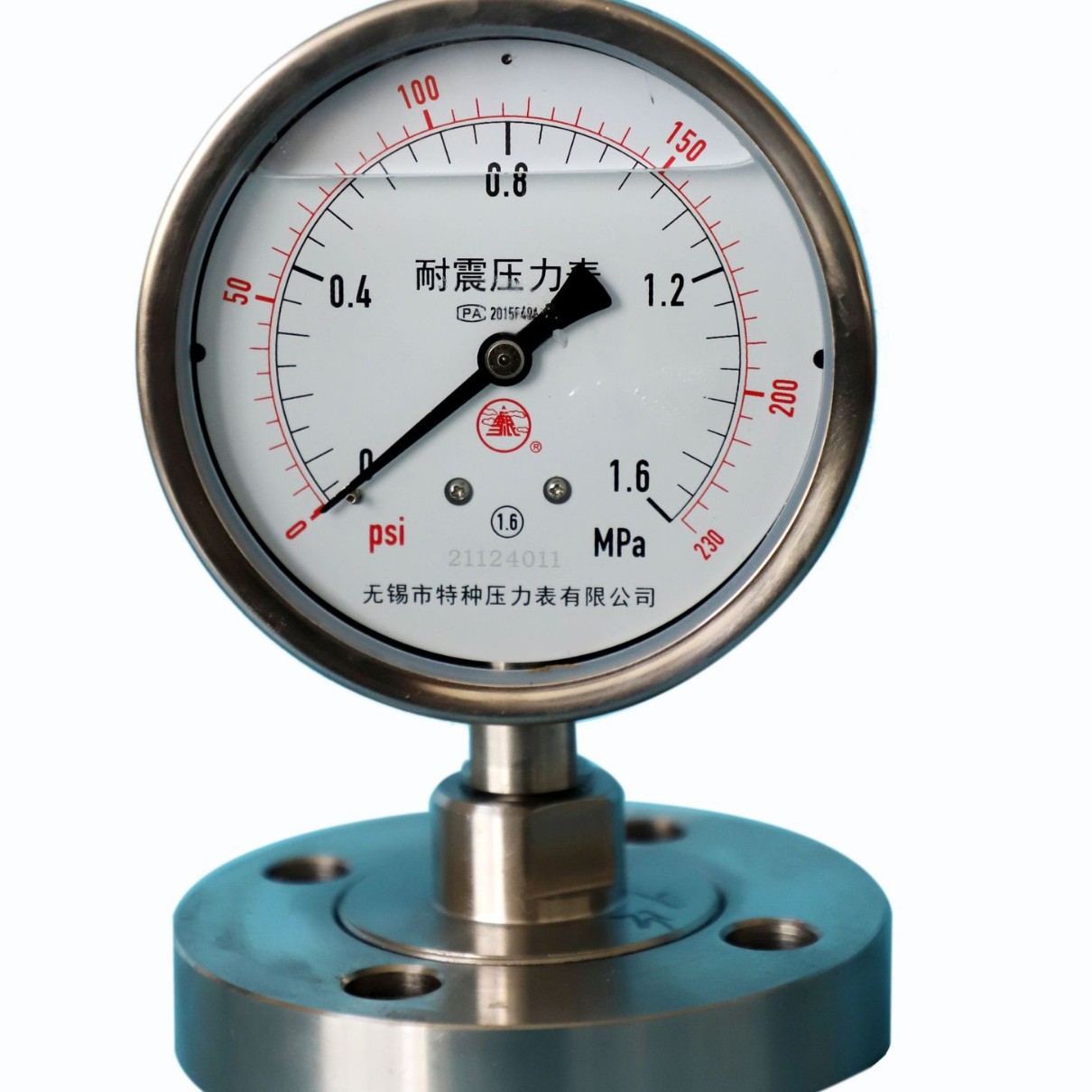 无锡特种隔膜压力表Y-60ML/MF无锡特种压力表雪浪仪器仪表