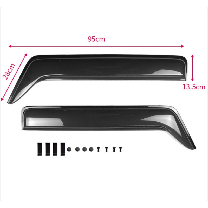 Suitable for 2018+Jb64 Suzuki Jimny Jb74 Exterior Modification Parts Thick 2.0mm Door Rain and Shine Eyebrow