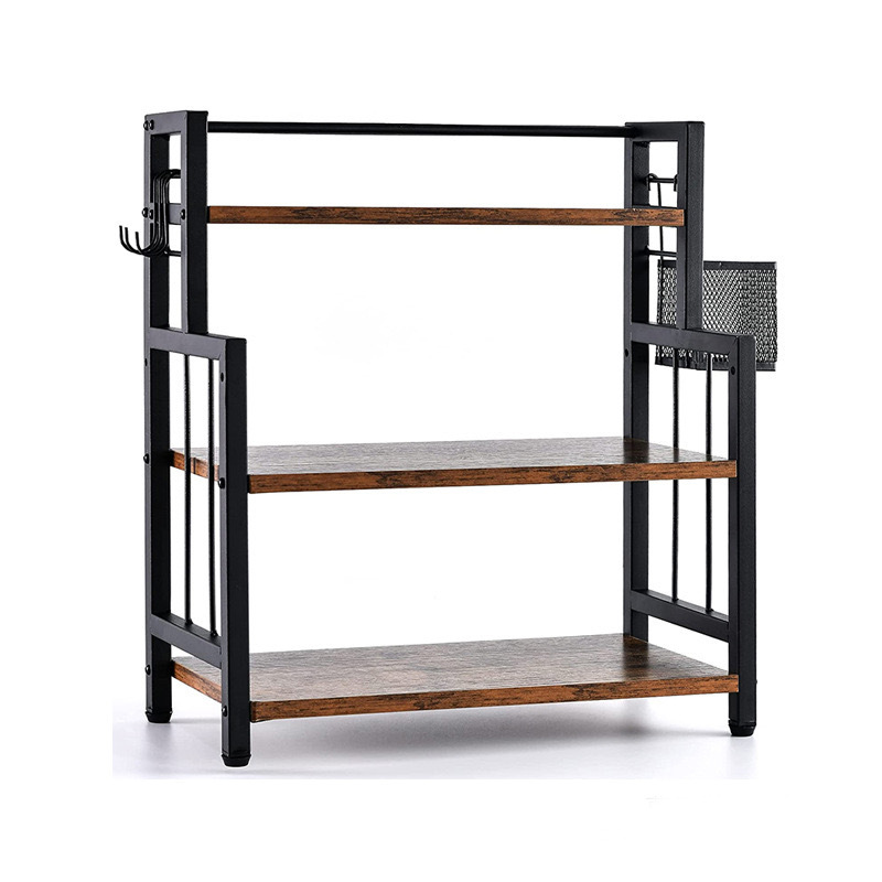 Estilo nórdico estante de almacenamiento de escritorio de madera baño artículos de tocador estante de almacenamiento de toallas escritorio del estudiante multi-capa pequeña estantería