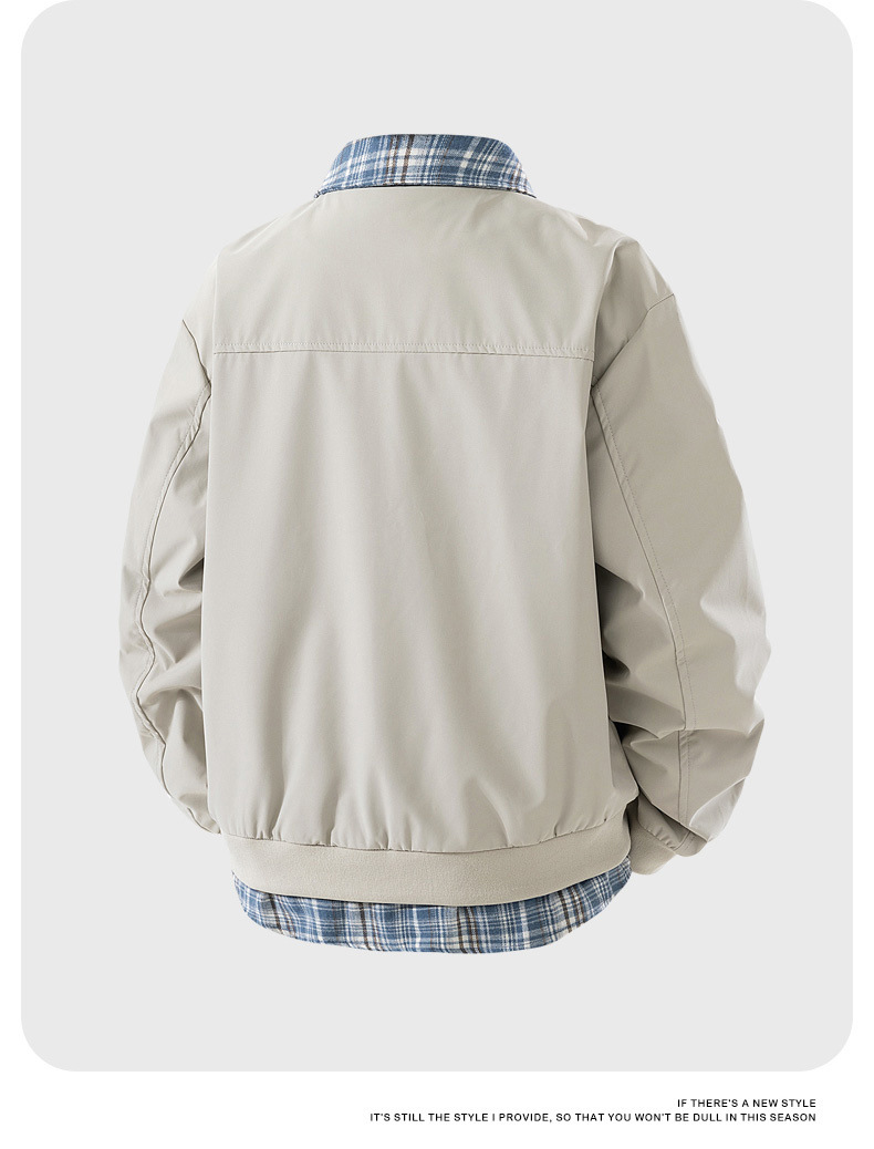 Monochrome Man – Zweiteiliger Cross-Border-Anzug für Damen und Herren, Herbst 2026, neuer Stil, Patchwork, Farbblock, lockerer Schnitt, Fliegeranzug_voghion.com