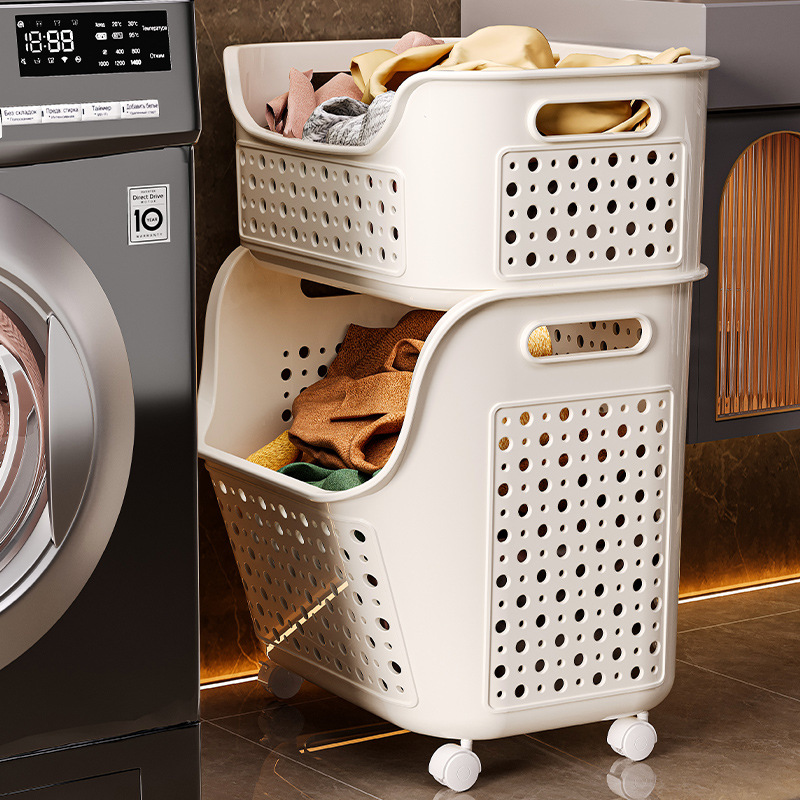 Collapsible Fabric Laundry Basket For Efficient Home Organisation_voghion.com