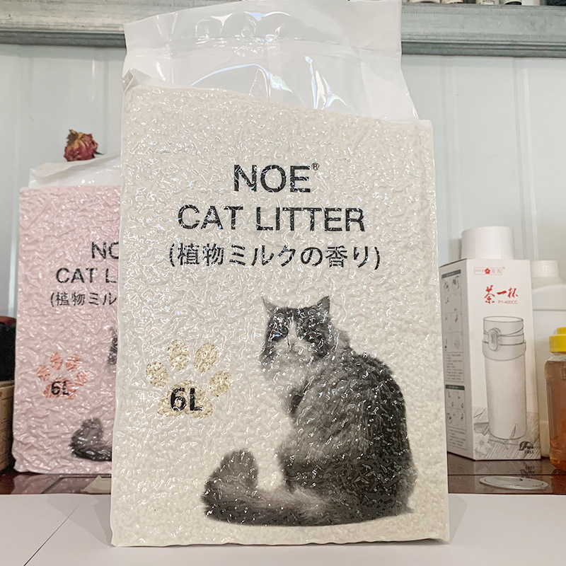 Factory wholesale tofu cat litter original green tea low dust water absorption clumping cat litter tofu sand