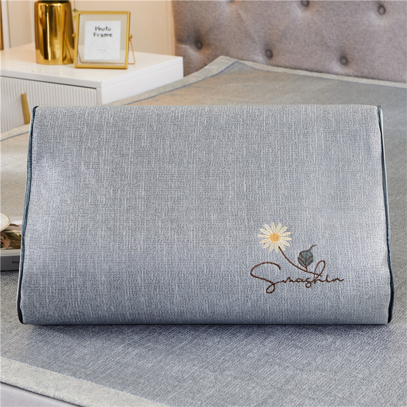 Summer Cool Pillow Mat Latex Pillow Memory Pillow Pillow Case Children's Ice Silk Pillow Case Single Pillow Core Case One Pack