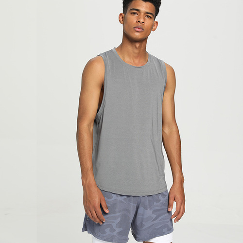 Sports running quick-drying men's vest lightweight breathable casual European and American cross-border fitness sleeveless top drop shipping