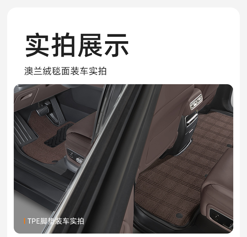 Qiao's TPE full-coverage car floor mats are suitable for Volkswagen Lavida, Sagitar, Magotan, Passat, Golf, and Tiguan L