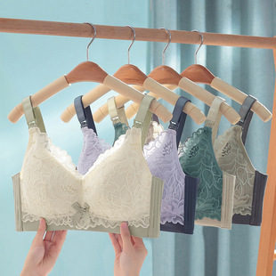 Plus size thin nursing underwear women's push up wireless pregnant women's bra pregnant women's nursing bra nursing summer