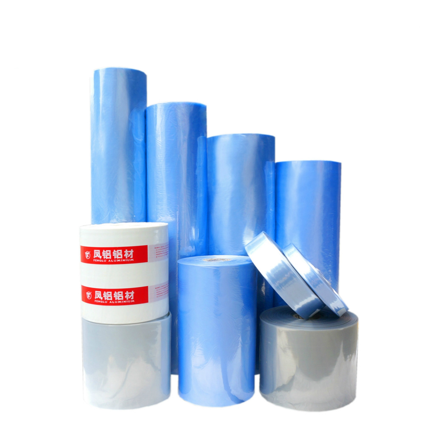 PVC打包膜厂家透明热收缩膜不锈钢管包装膜门窗保护膜pvc收缩膜