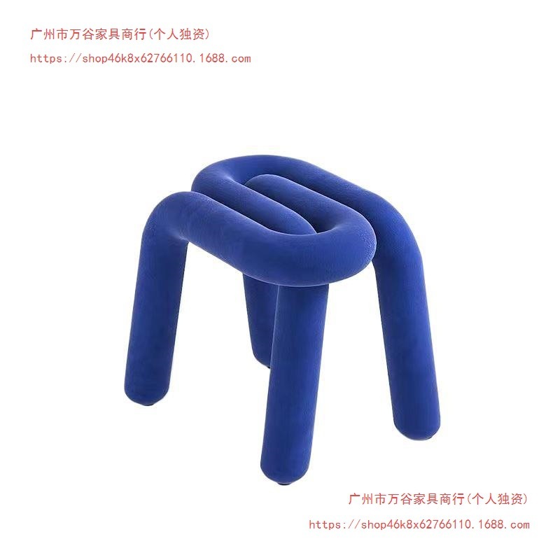 创意弯管设计网红化妆凳子个性休闲异形椅服装店设计师简约餐椅|undefined