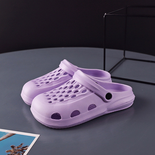 Croc shoes for women, summer outer wear, cartoon cute indoor home bathing, non-slip, non-smelling, shit-stepping beach semi-drags