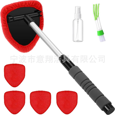 Car cleaning tools, Sponge Handle Factory Wholesale - 1-set-b-type-eva-sheath-5-red-cloth-covers-1-100ml-bottle-1-detail-brush