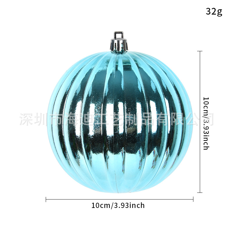Navidad galvanizado 10CM forma de color bola de plástico colgando bola guirlandas de caña escenario colgando bola colgantes de Navidad