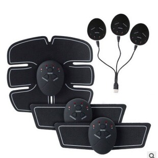 Manufacturer Six -piece abdominal muscle sticker fitness device muscle sticker sports fitness equipment EMS black technology abdominal muscle sticker 5