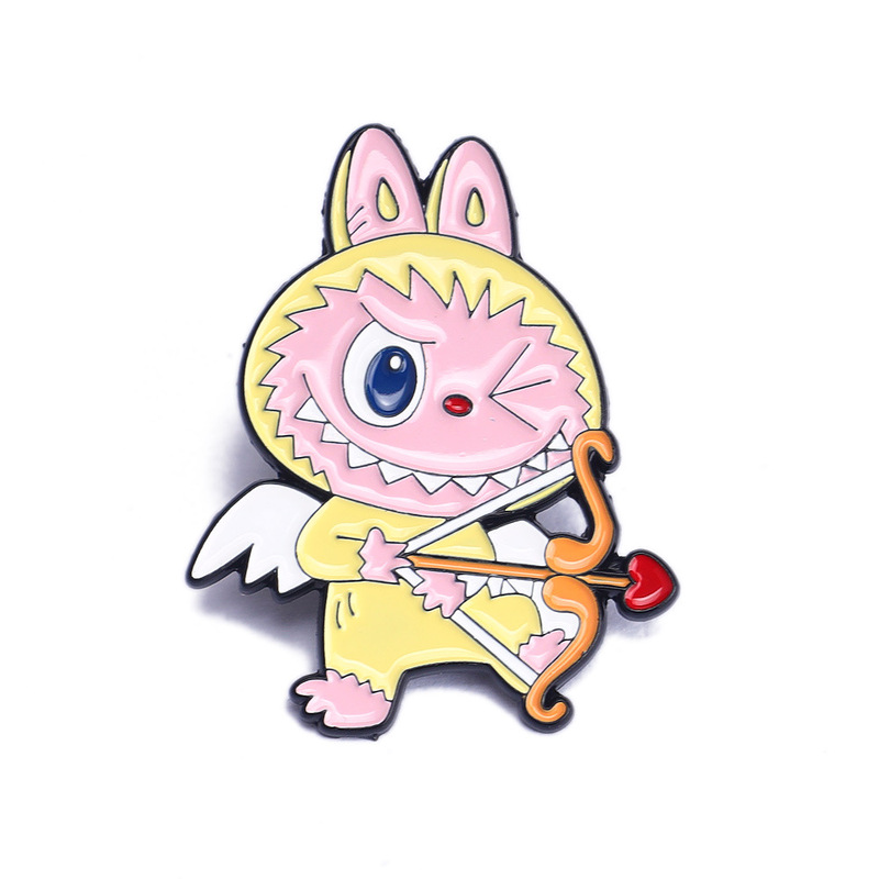 国境を越えた貿易アクセサリー Labubu ラブブシリーズ アニメーション アニメーション ブローチ バッジ 衣類 バックパック 装飾|undefined