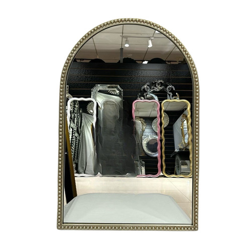Arched LED strip French-style creative smart mirror for bathroom shower mirror washbasin vanity makeup mirror High-definition silver mirror