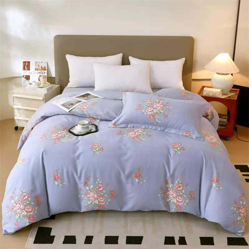 秋冬加厚纯棉生态磨毛被套单品多规格拉链被壳厂家直销北欧风格