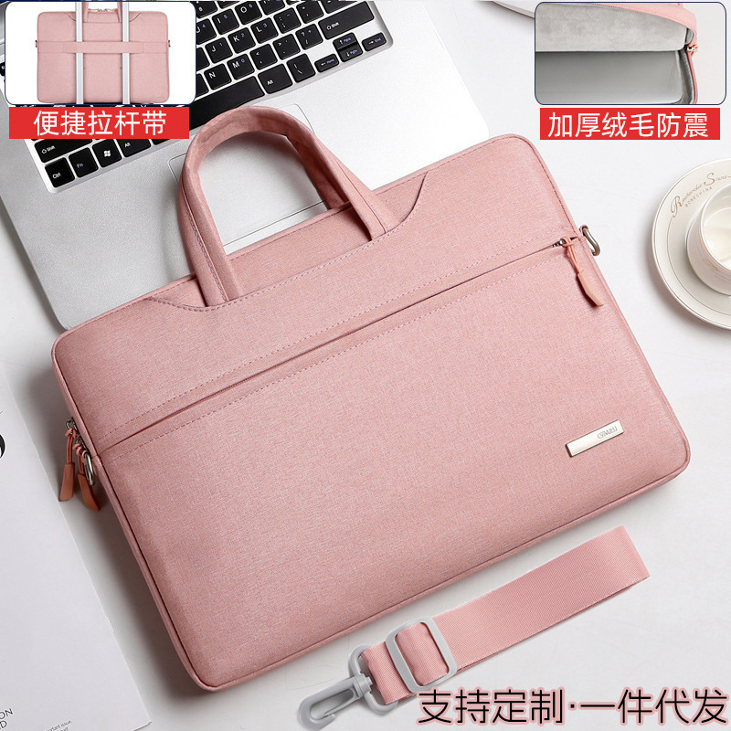 Portable Laptop Bag Ladies Casual Fresh and Cute Anti-Fall Shock Absorption 15.6Ipad Tablet Bag