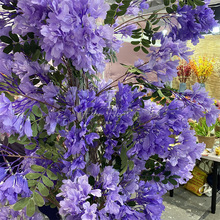 仿真蓝花楹仿真花蓝花楹工程绿植插花装饰紫丁香庭院花卉拍摄道具