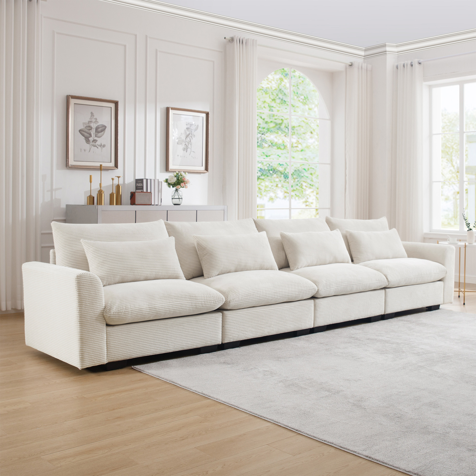 Sofá de madera sólida nórdica combinación de madera de cera blanca moderna miniatura nueva tecnología china sofá de cuero de tela