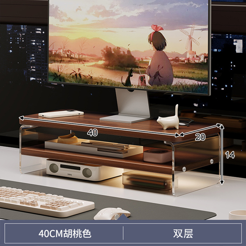 Estante de cosméticos Estante de mesa de acrílico antiguo Estante de aumento Tocador Productos para el cuidado de la piel Estante de almacenamiento multicapa Estante de exhibición