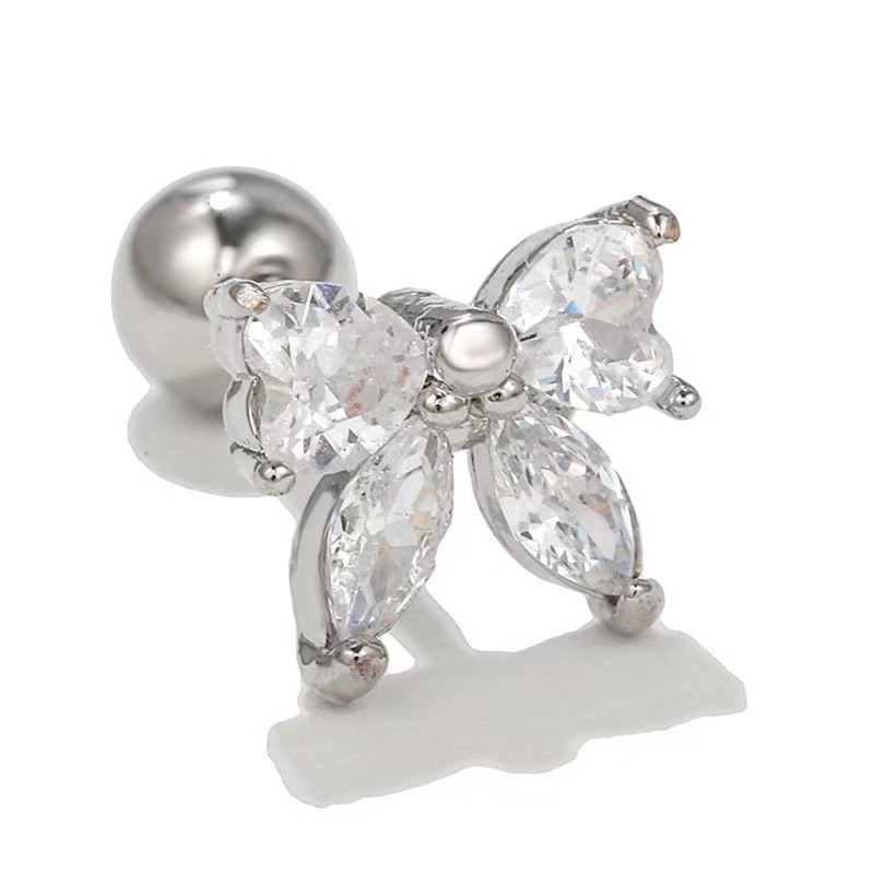 Labret piercing jewelry detail image