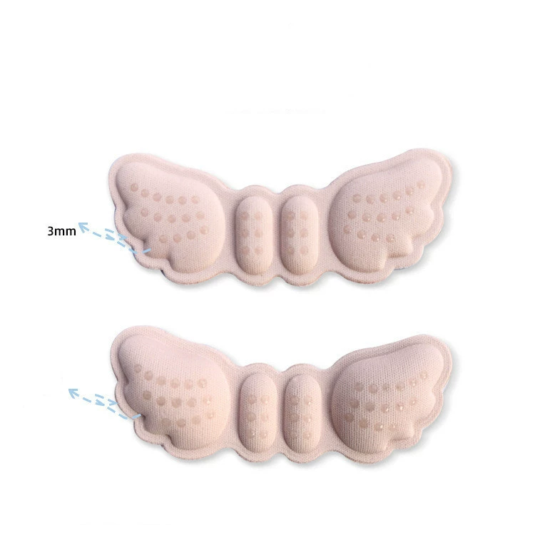 Подкладки-держатели для пятки Cushion Pads, невидимые поролоновые наклейки для пятки, 6 мм нескользящие изогнутые крыловидные