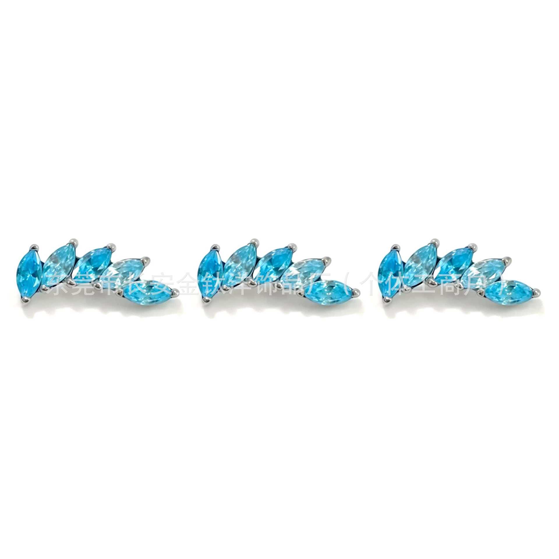 Labret piercing jewelry detail image