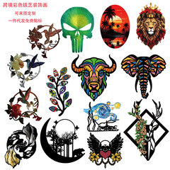 40cm鉄芸動物象ライオンハチドリ家庭壁掛け金物工芸品ペンダント金属装飾品卸売り