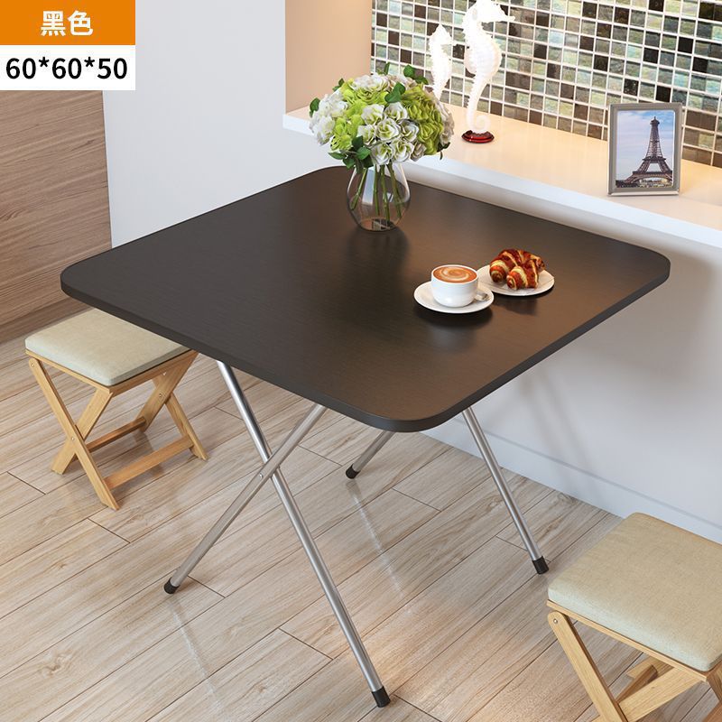 Mesa plegable, mesa de comedor, mesa de comedor, dormitorio portátil, mesa de comedor pequeña, simple para el hogar, de pie en el lado, tipo de casa pequeña