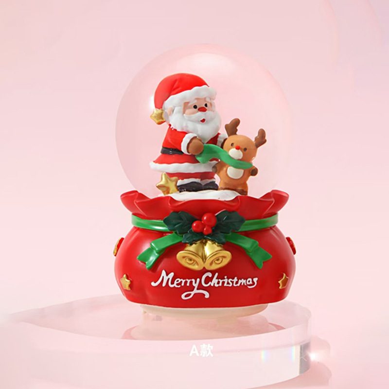 Nuevos regalos de Navidad luminosos bolas de cristal de nieve de agua decoraciones de Navidad al por mayor transfronterizas regalos para niños