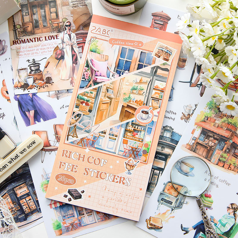 Memorias nebulosas pegatinas impermeables transparentes pegatinas de mascotas Bendiy cuaderno diario decoración pegatinas retro transfronterizas cuaderno manual