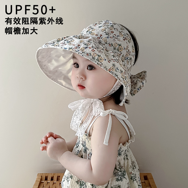 Summer thin hat girl's flower-shaped solar-powered