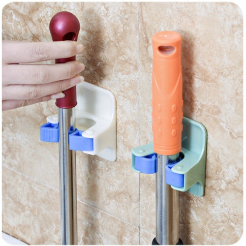 Bathroom sticky wall mop holder card holder sticky mop holder bathroom punch-free broom holder