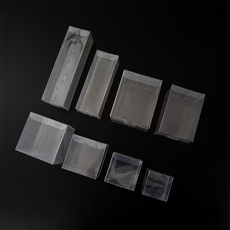 pvc長方形ペットプラスチックギフトボックス在庫pp高精細つや消しカラー印刷折りたたみボックス透明包装箱|undefined